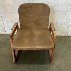 【ジモティ限定特価】 1人掛けソファ ブラウン チェア カジュアルソファ 椅子 A0911Gの画像