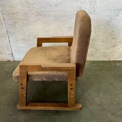 【ジモティ限定特価】 1人掛けソファ ブラウン チェア カジュアルソファ 椅子 A0911Gの画像