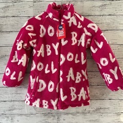 BABYDOLL130cm新品タグ付きリバーシブルアウターフード付きの画像