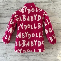 BABYDOLL130cm新品タグ付きリバーシブルアウターフード付きの画像