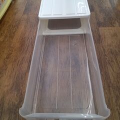 ★リユースのサカイ水戸店★ NITORI プラケース ホワイト H18×D74×W39 クリーニング済み MT6393の画像