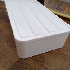 ★リユースのサカイ水戸店★ NITORI プラケース ホワイト H18×D74×W39 クリーニング済み MT6393の画像