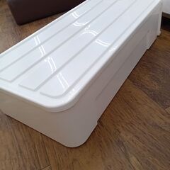 ★リユースのサカイ水戸店★ NITORI プラケース ホワイト H18×D74×W39 クリーニング済み MT6394の画像