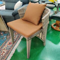 【愛品倶楽部柏店】LUCIAN ラタン調ガーデンテーブル3点セット luc001 グレージュの画像