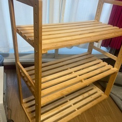 木製　棚の画像