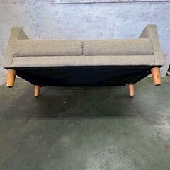 【ジモティ限定特価】 2人掛けソファ ベージュ 布製家具 ラブソファ A0912Gの画像