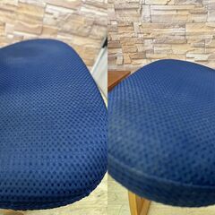 ※即 サカモトハウス balans Easy バランスイージー バランスチェア 姿勢矯正 バランスラボ 紺■幅53㎝×奥行62㎝×高さ54㎝■近隣配送無料 買取帝国 朝霞店の画像