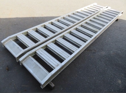 ラダーレール　アユミ　アルミブリッジ　　爪式　全長約391ｃｍ　幅約45ｃｍ　有効幅約45.5ｃｍ