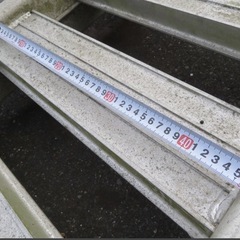 ラダーレール　アユミ　アルミブリッジ　　爪式　全長約391ｃｍ　幅約45ｃｍ　有効幅約45.5ｃｍの画像