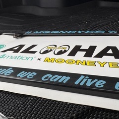 Moon eyes 軽自動車用ナンバーフレームの画像