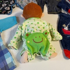 80〜90cm 長袖ロンパースの画像