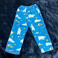 しろくま柄フリースズボン【100】の画像