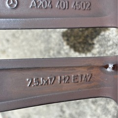 ベンツ用17インチ
スタッドレスホイールセットA180 の画像