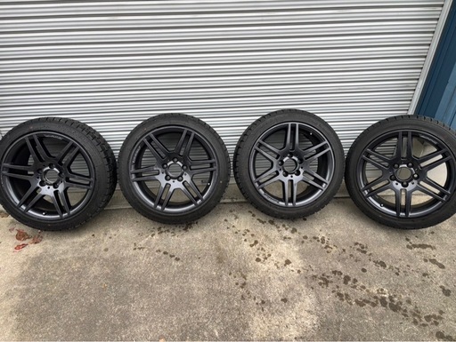 ９部山ベンツ用17インチ スタッドレスホイールセットA180