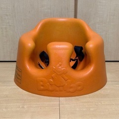 【未使用に近い】バンボ ベビーチェア オレンジ テーブル付きの画像