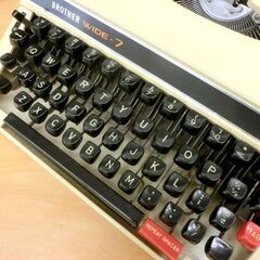 当時物■タイプライター BROTHER WIDE-7 423 昭和レトロ 現状品 ブラザー 札幌 西区 西野店の画像