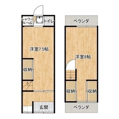 2Ｋ✨初期費用無料✨極安✨ペット多頭飼育や事業用等、室内写真見ら...