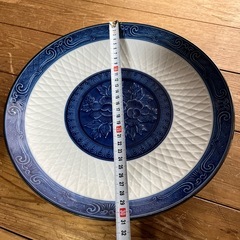 昭和レトロ　有田焼　萬永　大皿　31センチ　訳ありの画像