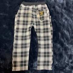 【しまむら】クロッシー裏起毛チェックズボン【120】の画像