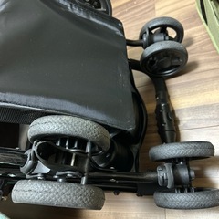 ペットカート　折りたたみ　モスグリーン　小型犬　の画像