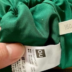 GU チェックスカート　グリーン　150の画像