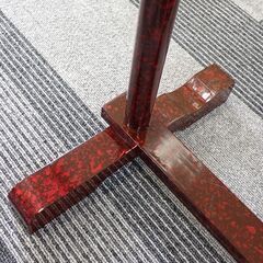 衣桁 帯掛 タオル掛 手ぬぐい掛け 上部横幅39cm×高91cm 木製 朱塗 漆塗 呉服 着物 和服 家具 民具 ディスプレイ 直接引取可 在庫多数#15132-15146の画像
