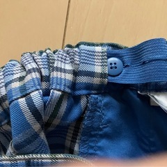 UNIQLO チェックキュロット　ブルー　150の画像