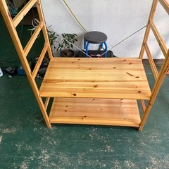 美品の人気商品！無印良品！　パイン材　ユニットシェルフの画像