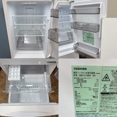 I752 🌈 2023年製の高年式♪ TOSHIBA 冷蔵庫 (153L) ⭐ 動作確認済 ⭐ クリーニング済の画像