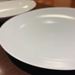白山陶器　食器　大皿　ミストホワイトプレートL2枚の画像