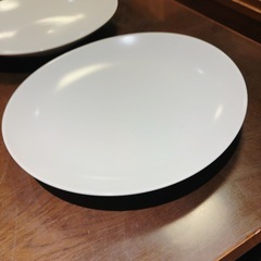 白山陶器　食器　大皿　ミストホワイトプレートL2枚の画像
