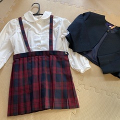 size120 スカート・ジャケット・ブラウス3点セットの画像