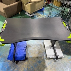 ニトリ ゲーミングデスク GM001 118 ブラック/グリーン NITORI 6201902★中古品★の画像