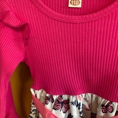 size110 長袖ワンピースの画像