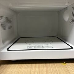 a281　MAXZEN/マクスゼン 電子レンジ JM18AGZ01 庫内フラット 2021年製 ホワイト/白 50Hz専用の画像