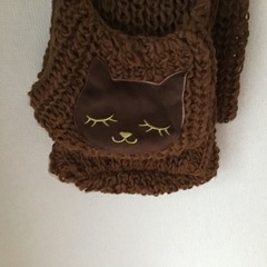 未使用品　猫ちゃんマフラーの画像