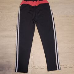 adidas アディダス ブラック ロング パンツ 150 ジャージ ズボンの画像