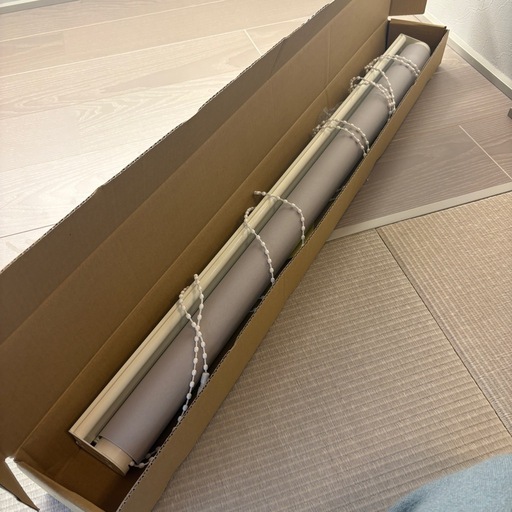 新品　ロールカーテン【グレー】