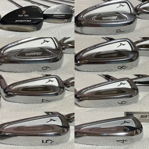 【美品】✨ゴルフクラブセット⛳️　ゴルフセット　右利き　ミズノ　テーラーメイド　その他　13本セット　スポーツ　ゴルフバッグ付き　初心者の方もこれだけでスタートできます‼️✨　