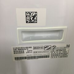 ジャングル×2和泉大型良品館 　衣類乾燥機　日立　ヒタチ　DE-N60HV　6K　2023年製　　【R-285】の画像