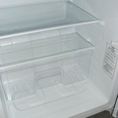 （★1台限り★ジモティー特典あり★1人暮らしや2台目として）ハイセンス　2ドア冷蔵庫９３L　２０２１年製　HR-B95A　48.1cm幅　白　高く買取るゾウ八幡東店の画像