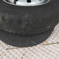 配達可能 軽貨物　12インチ　タイヤ付きホイール　4本セットの画像