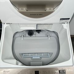 洗濯乾燥機 シャープ 5.5kg 2022年 ES-T5FBK 【安心の3ヶ月保証】 🚚自社配送時💳代引き可🚚(現金、クレジット、スマホ決済対応)の画像