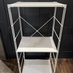 新品 無印良品 スチールユニットシェルフ ホワイトの画像