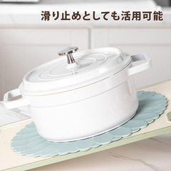 【無料】鍋敷き シリコン 花 たくさんの画像