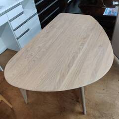 【愛品倶楽部柏店】シギヤマ家具工業 変型ダイニングテーブル CWT-004-Lの画像