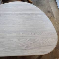 【愛品倶楽部柏店】シギヤマ家具工業 変型ダイニングテーブル CWT-004-Lの画像