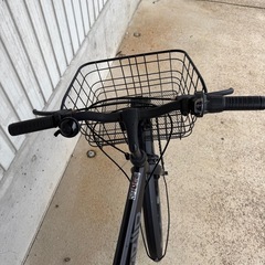 自転車　クロスバイク　27インチ　6段変速、ライト、ベル良好の画像