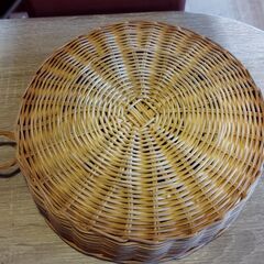 かご 小物入れ 丸いかご 取っ手付き カゴ バスケット 籠 /HJ-0575 2Fの画像