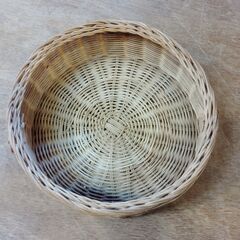 かご 小物入れ 丸いかご 取っ手付き カゴ バスケット 籠 /HJ-0575 2Fの画像